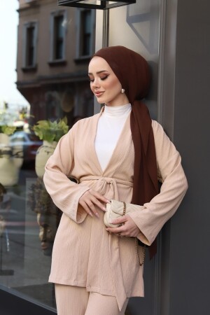 Kuşaklı Kimona Takım LRX-453201123 - lurex moda