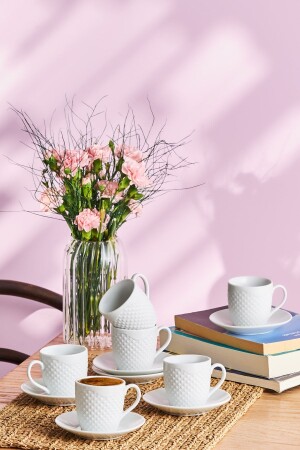 Kuzguncuk Set of 6 Coffee Cups 90 ml 600. 15. 01. 2407 - Emsan