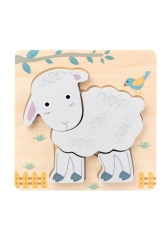 Kuzu Temalı 3d Ahşap Puzzle, Montessori Ahşap Oyuncak, Bebek Eğitici Oyuncak 220223 - VeGa Baby Mom