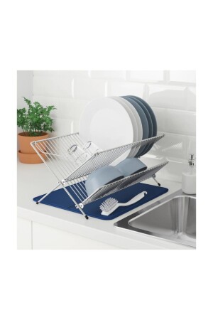 Kvot faltbarer Geschirrkorb aus verzinktem Stahl BRBN-KVOT-DISH RACK - IKEA