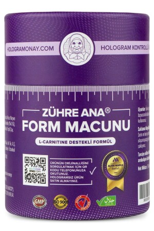 L-carnitine Destekli Form Macunu Orijinal Hologramlı Ürün - Zühre Ana
