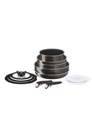 L15096 Ingenio Titanium 2X XL Intense Large Pan and Pot Set 12 Pieces TYC00401032072 - TEFAL