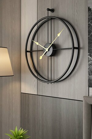 La Clock Xxl 90 Cm Black - Modern Decorative Spanish Style Wall Clock - Aga Konsept