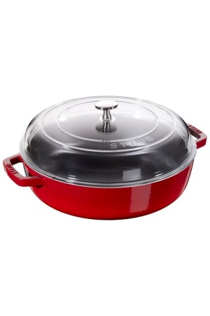 La Cocotte Saute Pot with Glass Lid | - STAUB