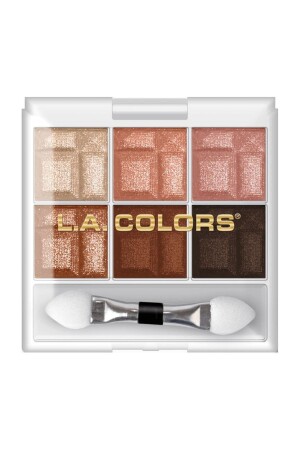 La Colors 6-Farben-Lidschatten-Palette erdig - L.A Colors