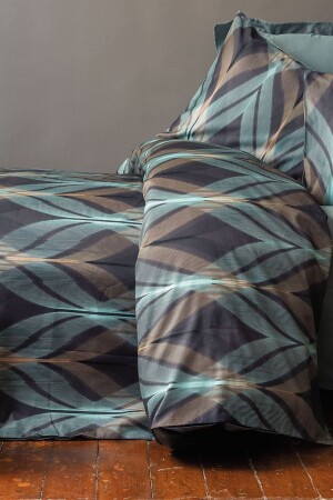 La Mer 210 Tc (83 TEL) Digital Cotton Satin Single Duvet Cover Set ISS-MAM-621782 - İssimo Home