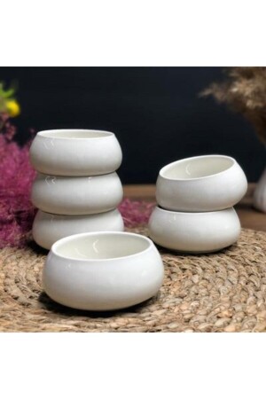 La Pure 7 Cm Set of 6 Porcelain Round Convex Bowls 0217 Fma086368 10983 - ACAR