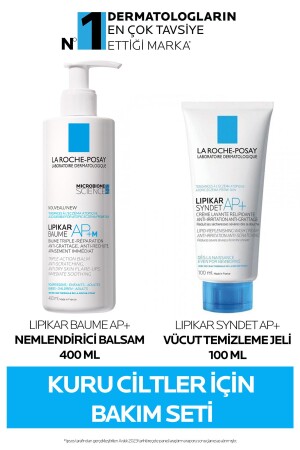 La Roche-posay Pflegeset für trockene Haut: Lipikar Baume Feuchtigkeitscreme & Syndet Körperreinigungsgel - La Roche Posay
