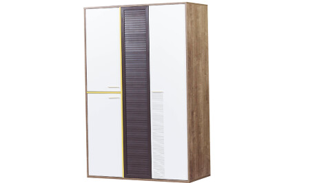 Label 3 Door Wardrobe - Cadde Yıldız
