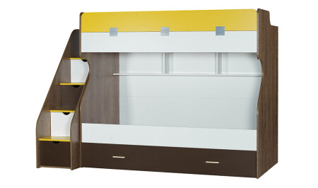 Label Bunk Bed with Ladder - Cadde Yıldız