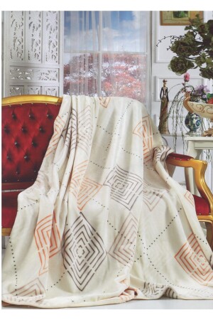 Lacasa Luxury Mink King Size 1085 Beige Blanket 200x240 &Both Blanket & Bedspread& - Mink