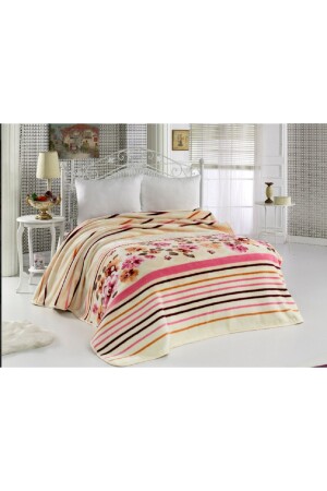 Lacasa Luxury Mink King Size 1086 Pink Blanket 200x240 &Both Blanket & Bedspread& - Sesli Home