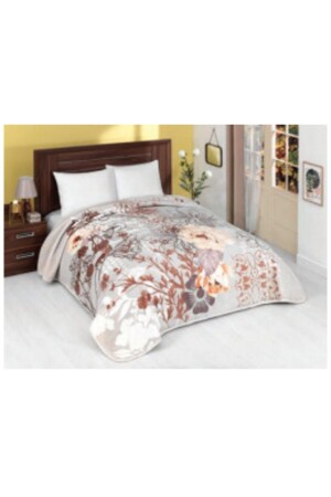 Lacasa Luxury Mink King Size 1092 Beige Blanket 200x240 & Both Blanket & Bedspread - Mink
