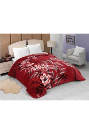 Lacasa Luxury Mink King Size 1093 Claret Red Blanket 200x240 Both Blanket and Bedspread - Mink