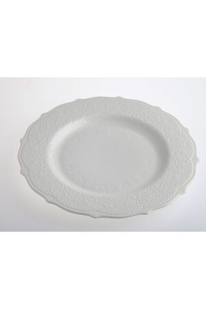 Lace Collection Dinner Plate, 26cm. White Sold as a Set of 2 905LH5022-26 - KANCAEV