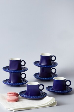 Lace New Bone Coffee Cup Set for 6 Persons 90 Ml 153. 03. 06. 6998 - Karaca