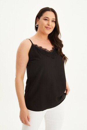Lace String Strap Blouse - Myline