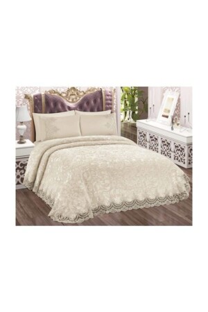 Laced Blanket-cream - Golden Home