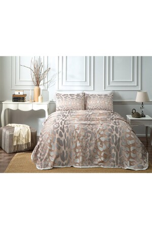 Lacey Rose Dried Double Printed Duvet Cover Set 1000037467001 - Taç