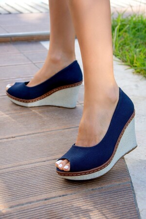 Lacivert Kadın Dolgu 9674040305 - Fox Shoes