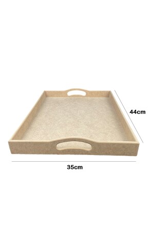 Lackierbares Holztablett aus rohem MDF mit geraden Seiten, 35 x 44 cm DmbAhsp0013 - Dumbo Butik