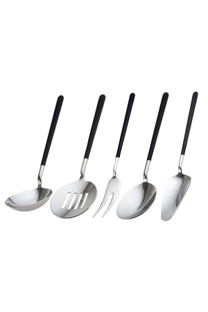 Lackschwarzes 5-teiliges Service-Set 500. 01. 02. 0260 - Jumbo