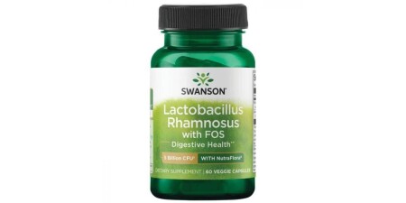 Lactobacillus Rhamnosus with FOS, 5 Billion CFU - 60 vcaps - Swanson