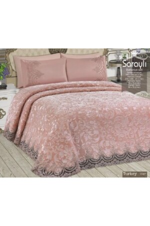 Lacy Blanket Set. Dowry Bridal Set. 6 Pieces 2342342232343232 - enti ev tekstili