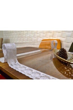 Lacy Thick Transparent PVC Tablecloth and Protector - Behçetin Tekstil