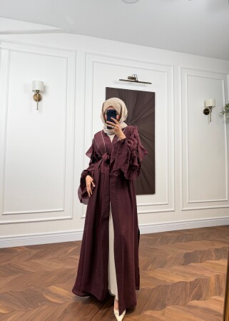 Lal Abaya Takım - Bordo - Duendeca
