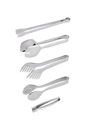 Lale 5 Piece Tongs Set M70090100-01360 - Hisar