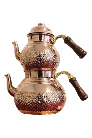Laleli Copper Large Size Teapot - Çirağin