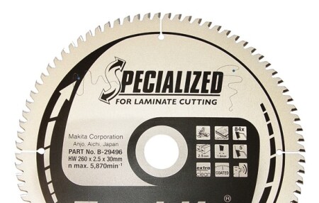 Laminate cutting disc MAKITA 260x30mm 84T - Makita Accessories