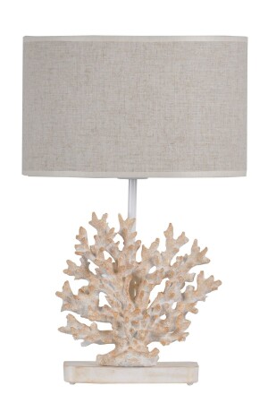 Lampenschirm in modernem Design, Koralle, Weiß/Creme, qdecmerabj013 - Qdec