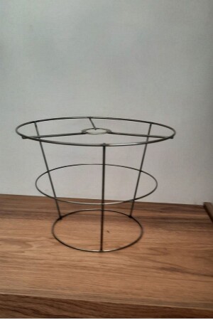 Lampshade and Chandelier Wire 3 Layer Metal Skeleton 30*25*20 Height: 21 Cm LAMPSHADE WIRE 01 - White West inn House