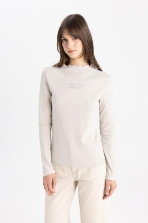 Langarm-T-Shirt-Tunika C5415AX24SP - Defacto