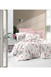 Lanotte Saten Tek Kişilik Nevresim Takımı (DİGİTAL BASKI) Spring Garden 90-40-60244 - Menderes Home