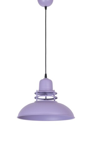 Lantern Modern Design Molded Pendant Lamp Metal Lilac Color Pendant Lamp Cafe - Kitchen Single Chandelier FNR5533 - Fer Avize