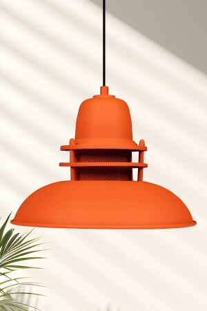 Lantern Orange Chandelier Single Pendant Lamp Kitchen Children's Room Living Room Desktop Lamp Lighting Models - Bamyum
