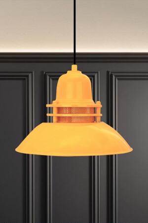 Lantern Yellow Chandelier Single Pendant Lamp Cafe Restaurant Kitchen Living Room Desktop Lamp Lighting Models BMM2061XXXX03 - Bamyum