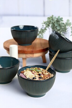 Lapis Myra Bowl 15 Cm 6 Pieces Q08 - Keramika