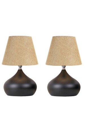 Lapis Set of 2 Kumbeji Hat Table Lamp Single Metal Lampshade EV-324 - EvLight