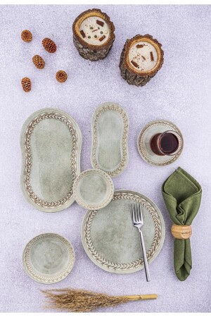 Lara - 26 Piece Porcelain Breakfast Set Daisy TYC00808503911 - Bambum