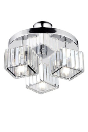 Lara 3-teiliger Chrom-K-01-Kronleuchter - İstanbul Avize