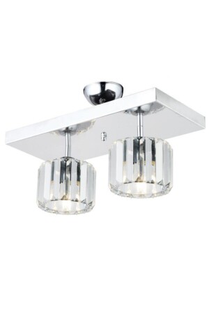 Lara Caka 2-teiliger Chrom-Y-10-Kronleuchter 160504000253 - İstanbul Avize