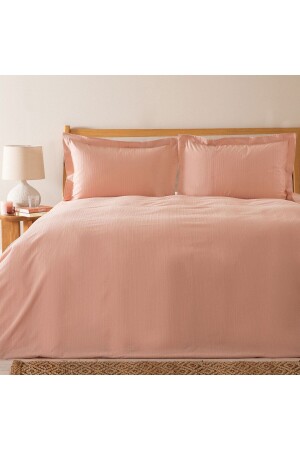 Laranja Ekstra Çift Kişilik Nevresim Seti 230x220 Cm Koyu Somon CK222TEK065 - Chakra