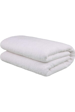 Large Bath Shower Towel White Color Beach Towel 600gr 100% Cotton 90x150cm - Kayabey Home