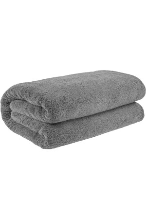 Large Bath Towel 90x150 100% Cotton Gray Bath Shower Towel - Kayabey Home