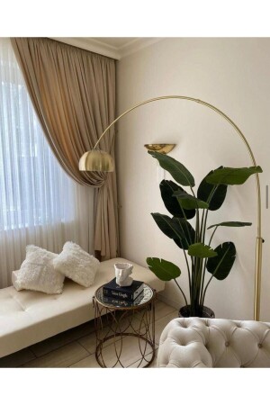 Large Gooseneck Pedestal Lighting Coated And Painted Floor Lamp - Mgm