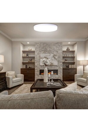 Large size 24w ceiling fixture flush ceiling chandelier 6500k white light home office balcony lamp vies24glp2 - Viesteknoloji